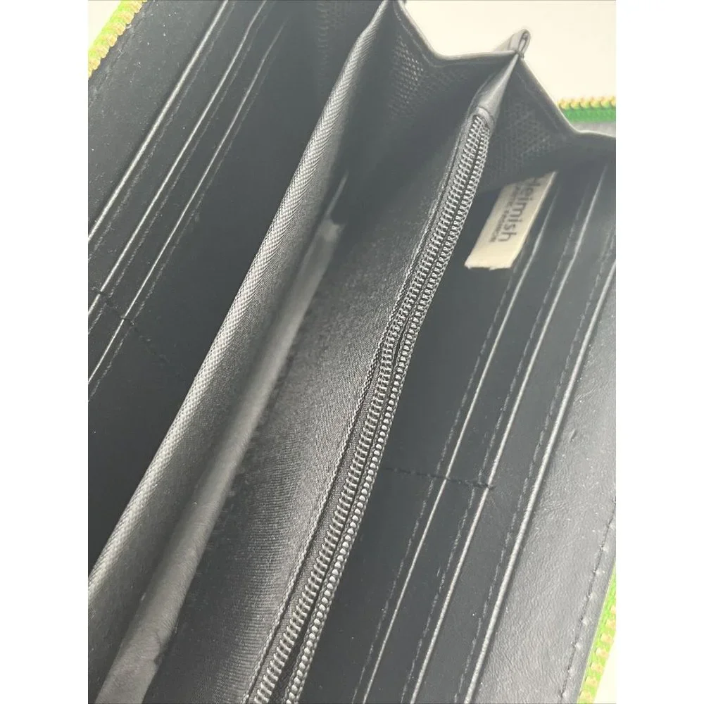 womens wallet Green and White floral & Pineapples by Heimish Atlantic Fashion. - Picture 5 of 11